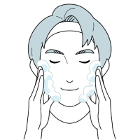 「洗う」イラスト